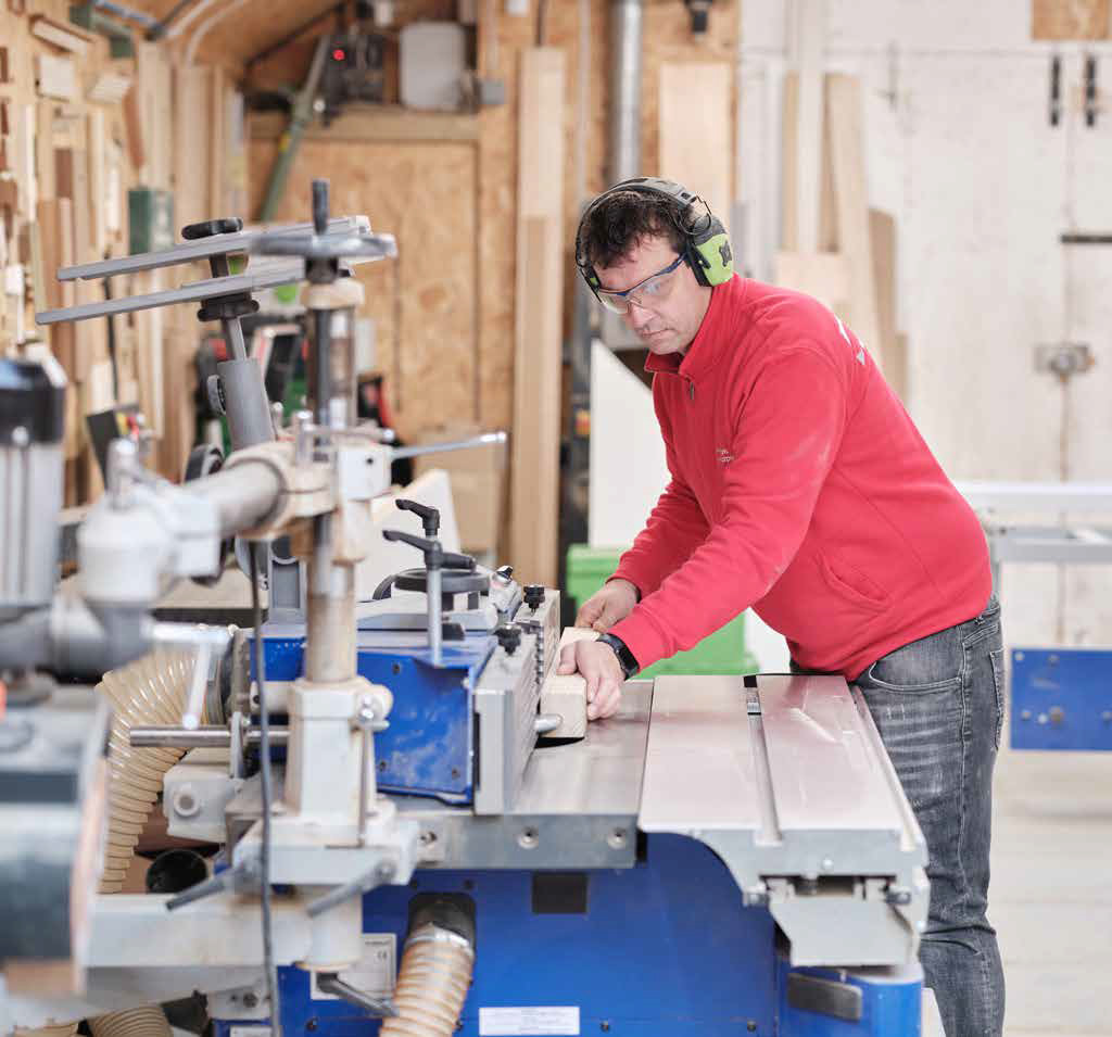 Chris at work